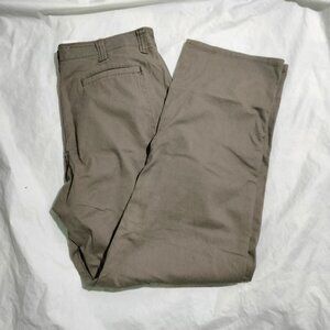 Wrangler Cargo Pants Men's Size 36x34(36x33) Dull Brown Relaxed Fit Flex Straigh